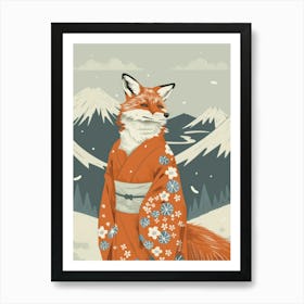 Japanese Fox 3 Art Print