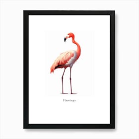 Flamingo Kids Animal Poster Art Print