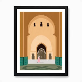 Mosque In Casablance Morocco  Art Print