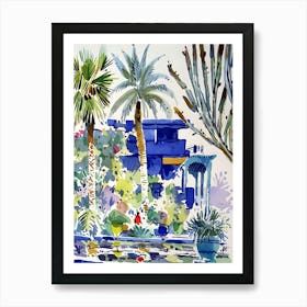 Palms In The Garden Art Print