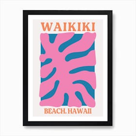 Waikiki Beach Hawaii Art Print