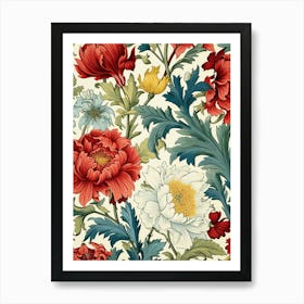 Floral Pattern 10 Art Print