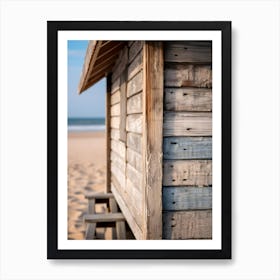 Beach Hut Art Print