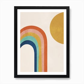 The Sun And A Rainbow Art Print