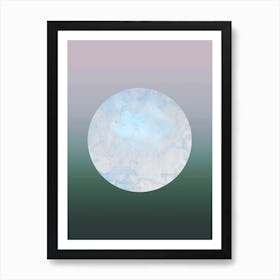 Metallic Moon Gradient Art Print