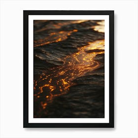 Sunset At The Beach 8 Art Print