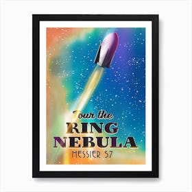 Tour The Ring Nebula Space Art Art Print