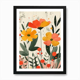 Namaqualand Daisy Groovy 20 Art Print