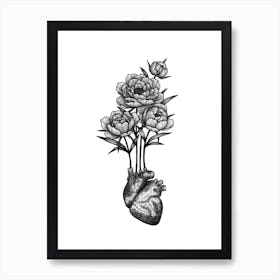 Blooming Heart Art Print