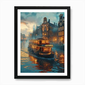 Amsterdam Canal Art Print