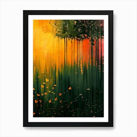 Abstract Of Trees Art Print