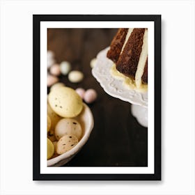 Bundt Cake With Eggs Art Print