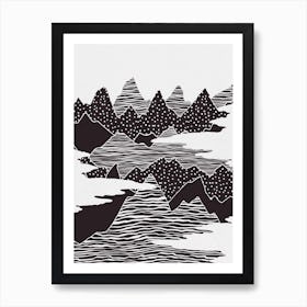 Mountain Peaks Art Print