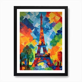 Eiffel Tower Paris France Henri Matisse Style 6 Art Print