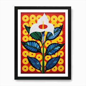 Flower Motif Painting Calla Lily 1 Art Print