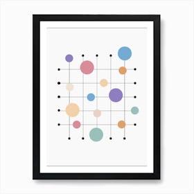 Off The Grid Circles Art Print