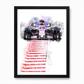 Esteban Ocon 2018 Formula 1 Art Print