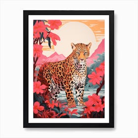 Leopard In The Jungle 19 Art Print