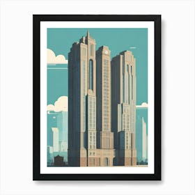 City Skyline Art Print