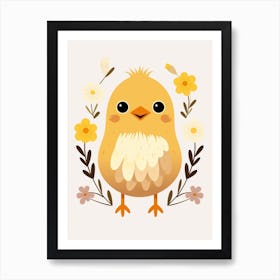 Baby Animal Illustration  Chick 1 Art Print