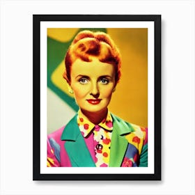 Mary Astor Colourful Pop Movies Art Movies Art Print