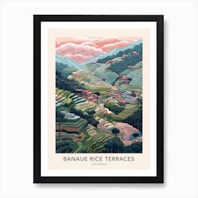 Banaue Rice Terraces Philippines Travel Poster Art Print