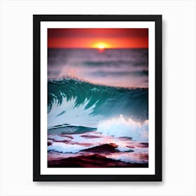 Sunset Over The Ocean 196 Art Print