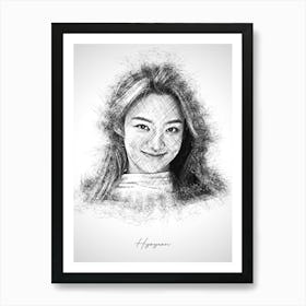 Hyoyeon Snsd Art Print