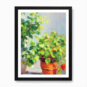 Pilea 2 Impressionist Painting Art Print