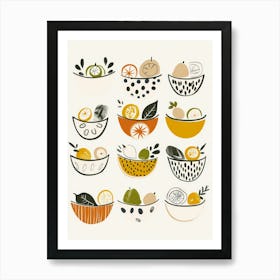 Fruit Bowls Art Print