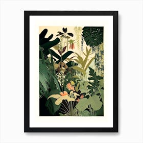 Jungle Botanical 2 Rousseau Inspired Art Print