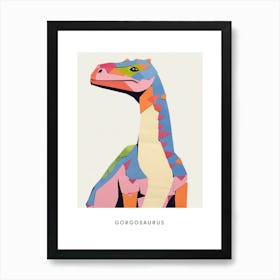 Nursery Dinosaur Art Gorgosaurus Poster Poster