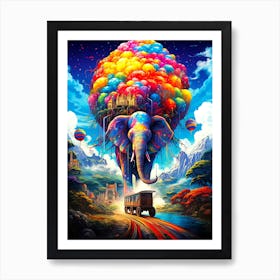 Elephant In The Sky 1 Art Print