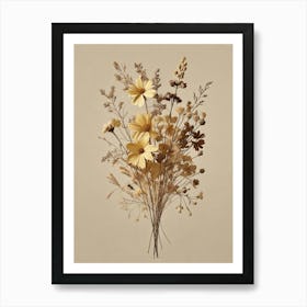 Fleurs Sechees, Dried Flowers Exhibition Poster 23 Art Print (5) Art Print