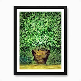 Green Plant In A Pot Art Print