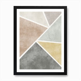 Abstract Triangles Affiche