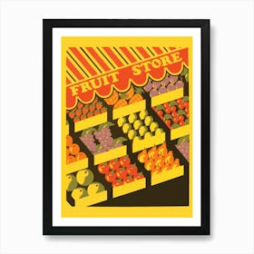 Fruit Store Art Print