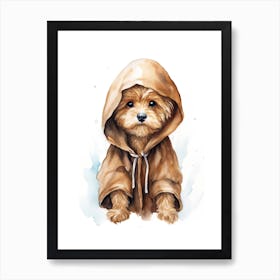 Poodle Dog As A Jedi 4 Art Print