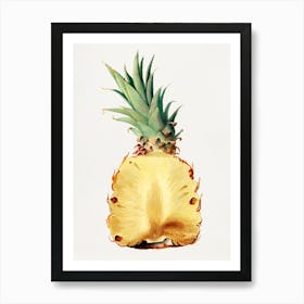 Pineapple Watercolor Painting Art Print