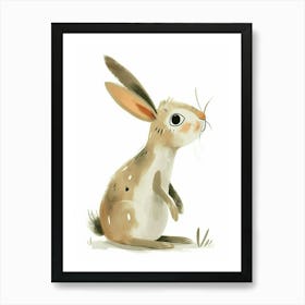 Californian Rabbit Kids Illustration 1 Art Print