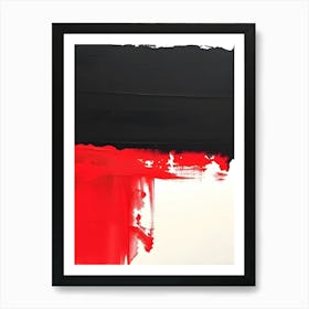 'Black And Red' 2 Art Print