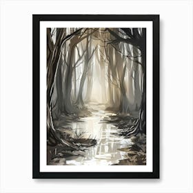 Forest Path Art Print