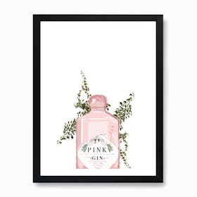 Pink Gin Art Print