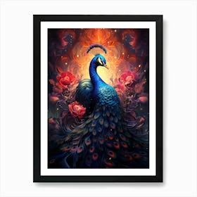 Peacock Art Print