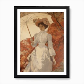 Victorian Woman Painting Art Print