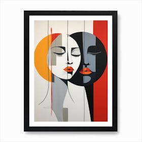 Two Faces 4 Art Print