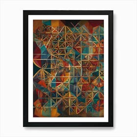 Abstract Geometric Painting Art Print