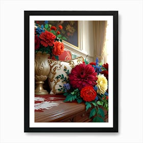 Flowers In A Vase 16 Art Print