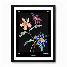 No Rain No Flowers Poster Forget Me Not 5 Art Print