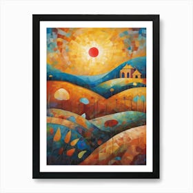 Sunset In The Countryside 21 Art Print